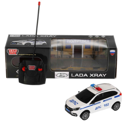 Машина радиоуправляемая Lada XRAY Полиция Технодрайв LADAXRAY-18L-POL-WH